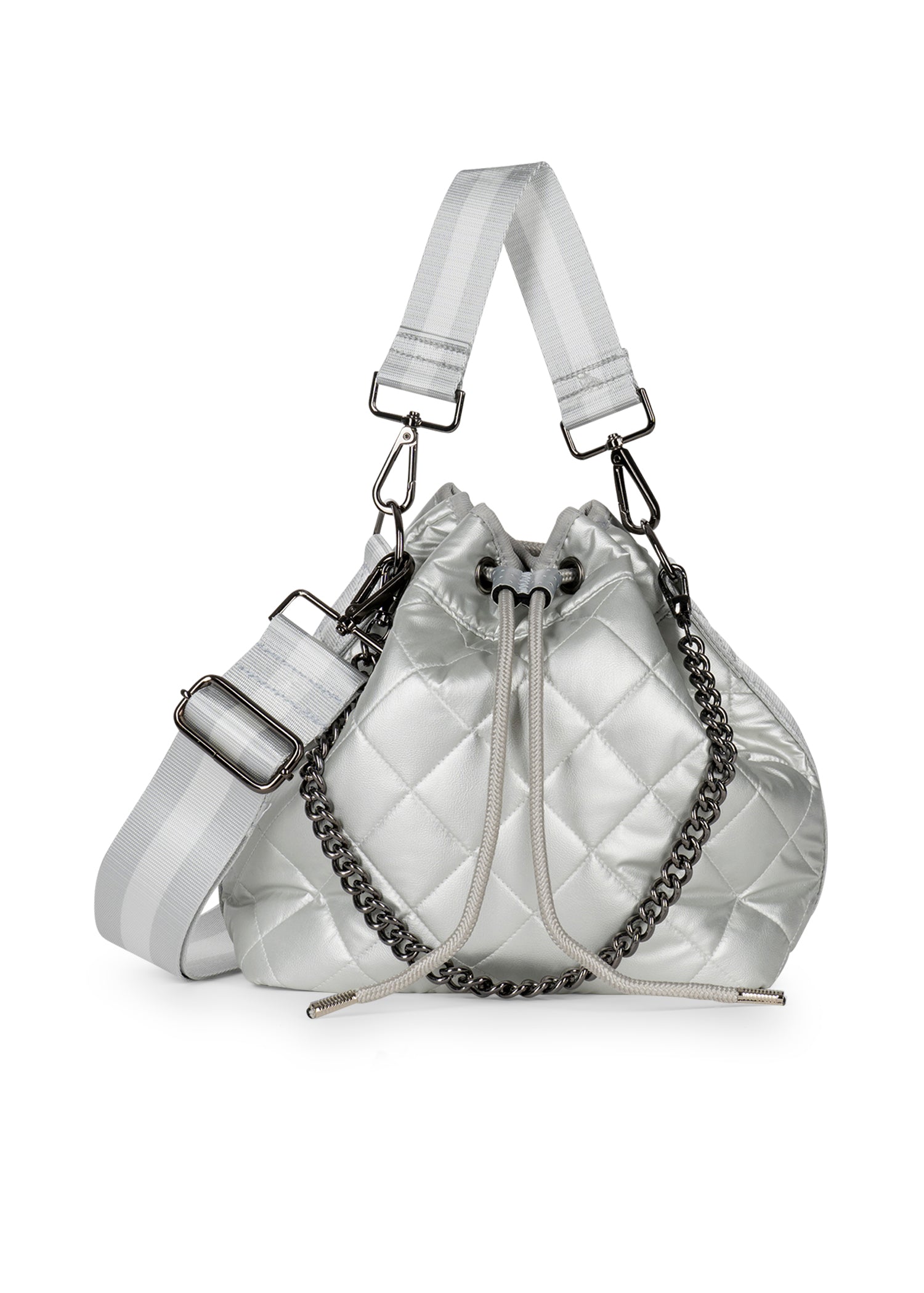 lindsey vapor puffer bucket bag