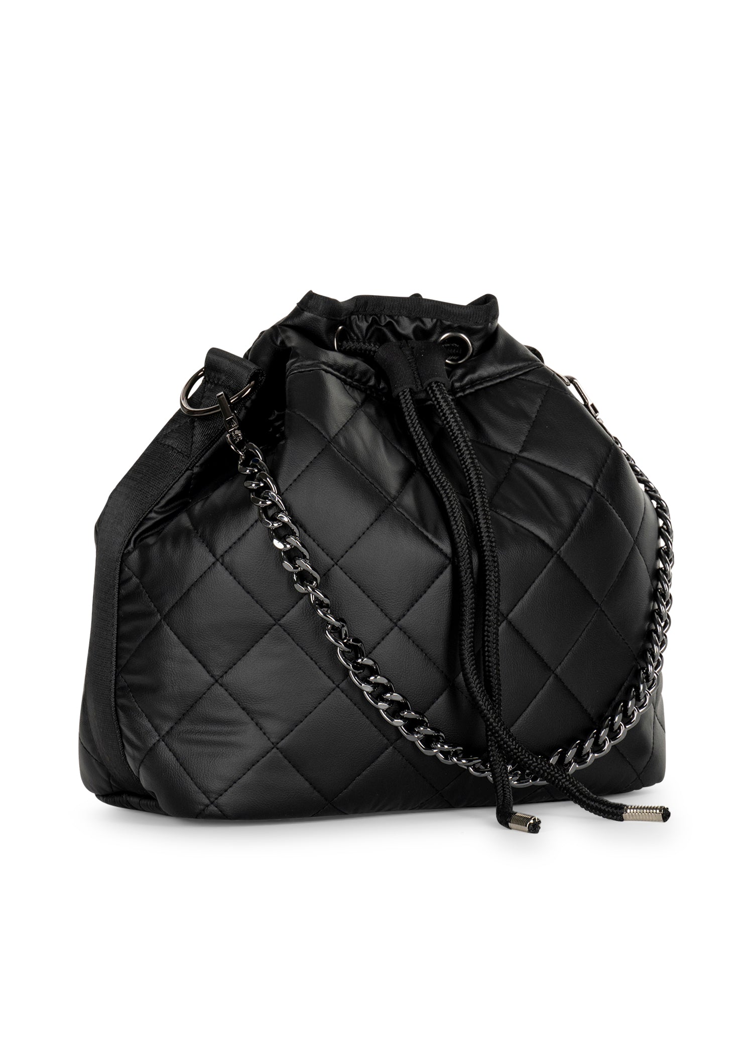 Lindsey Carbon Puffer Bucket Bag