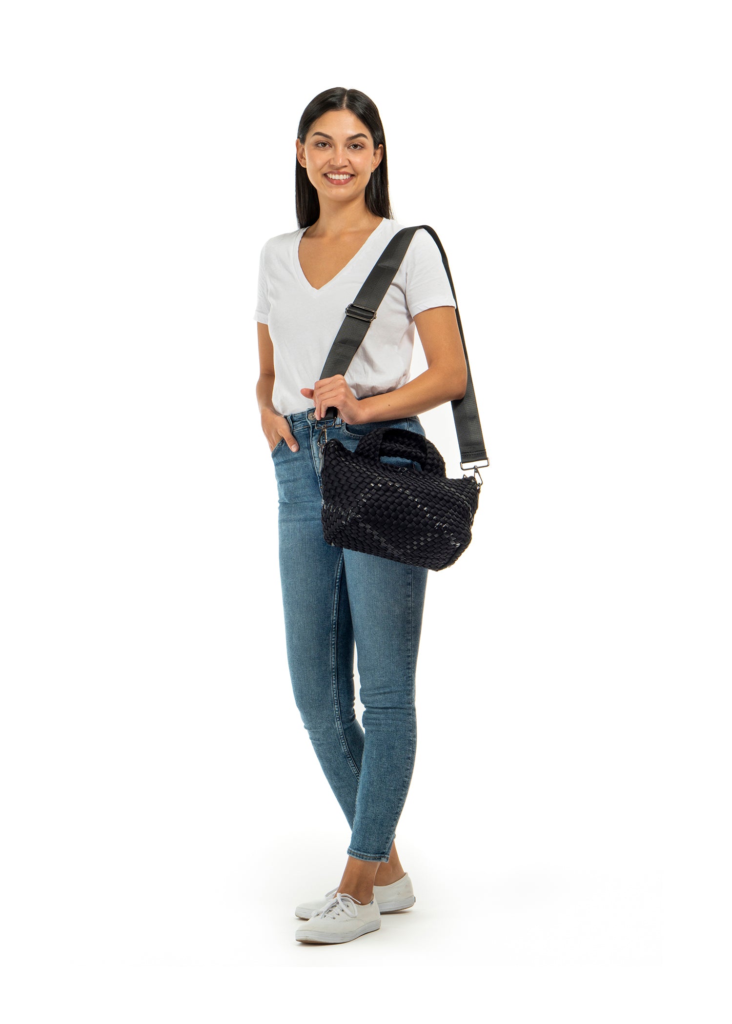Mark Noir Woven mini tote