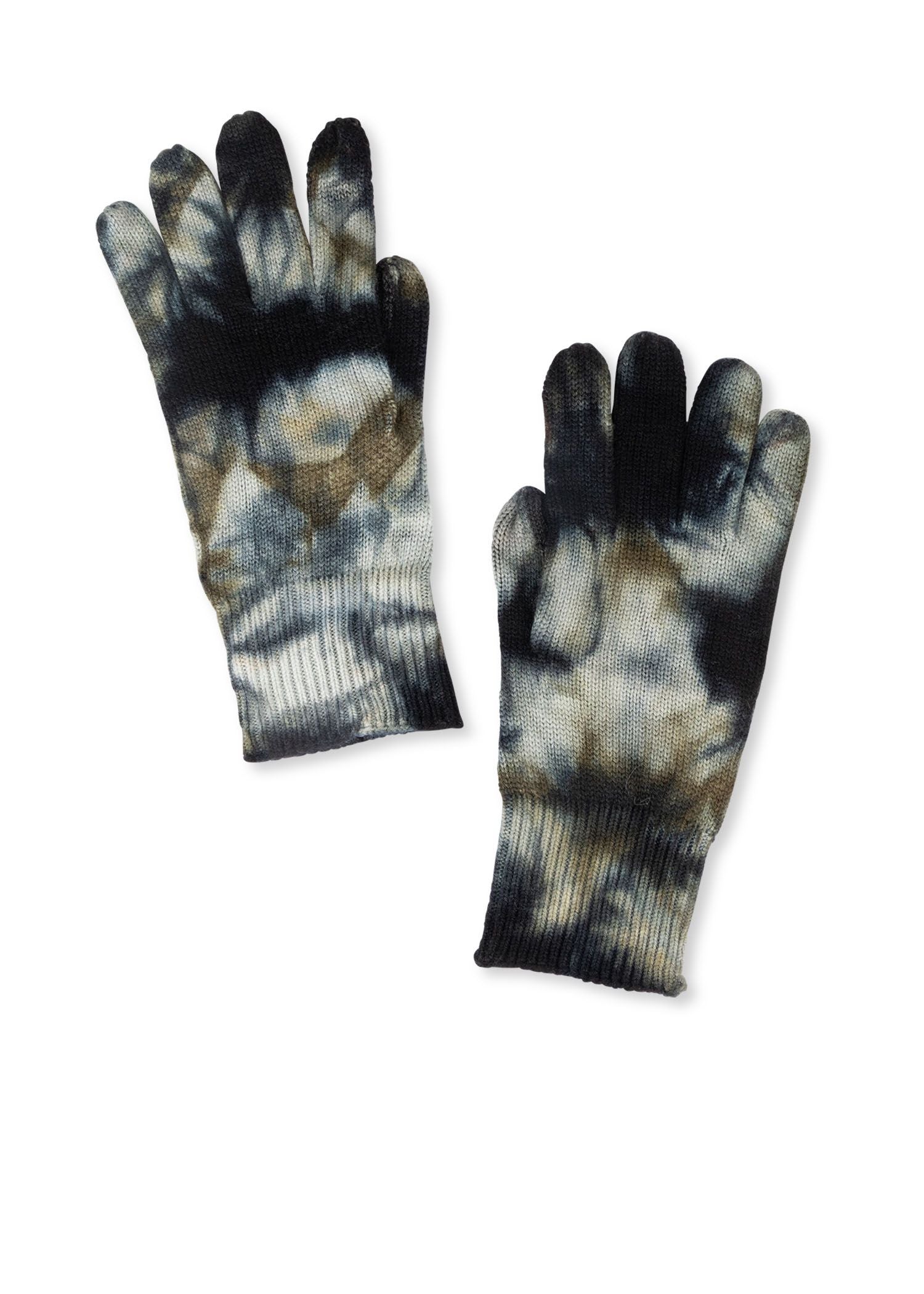 tahoe full finger glove army/black