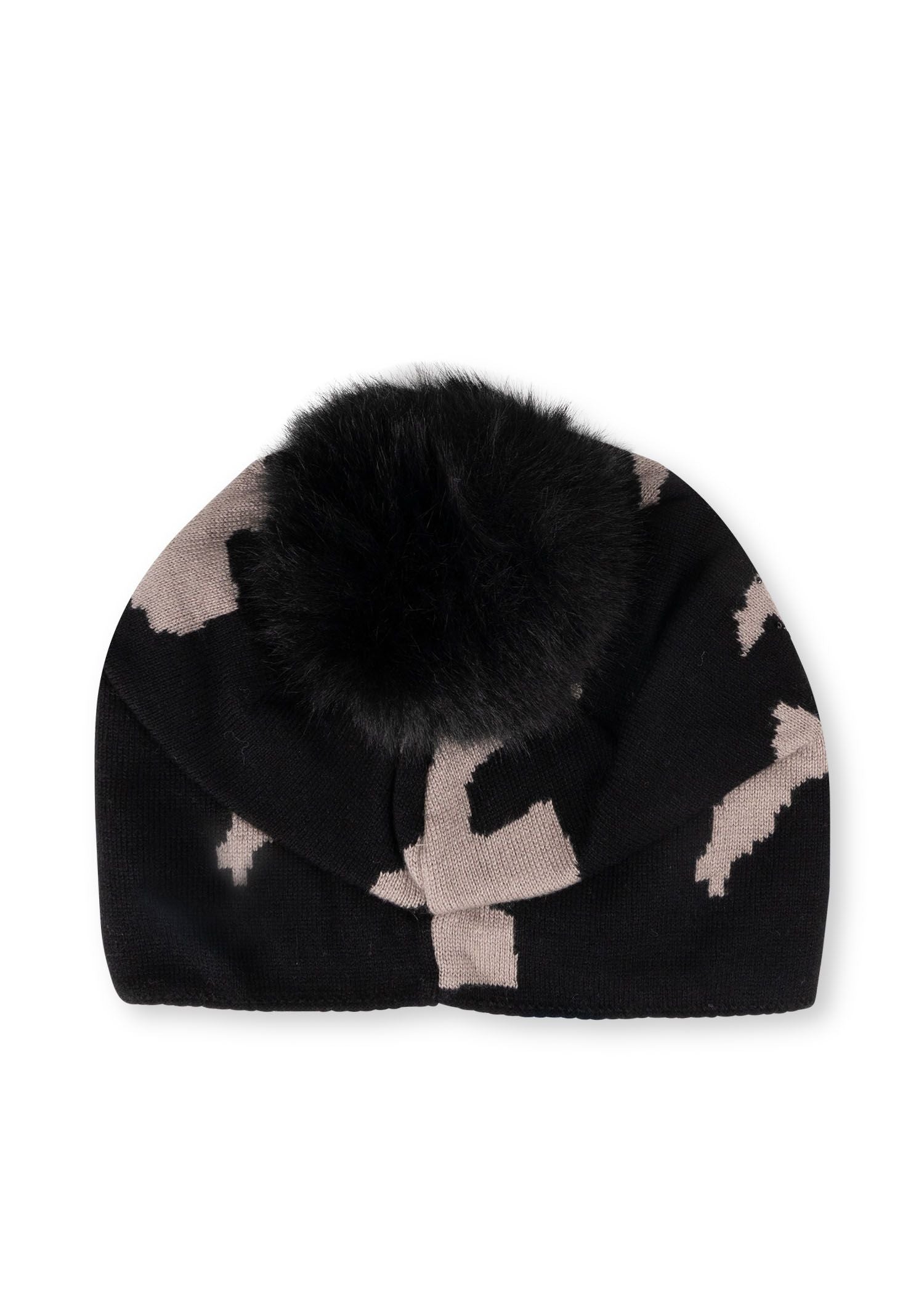 colorado black/beige camo beanie