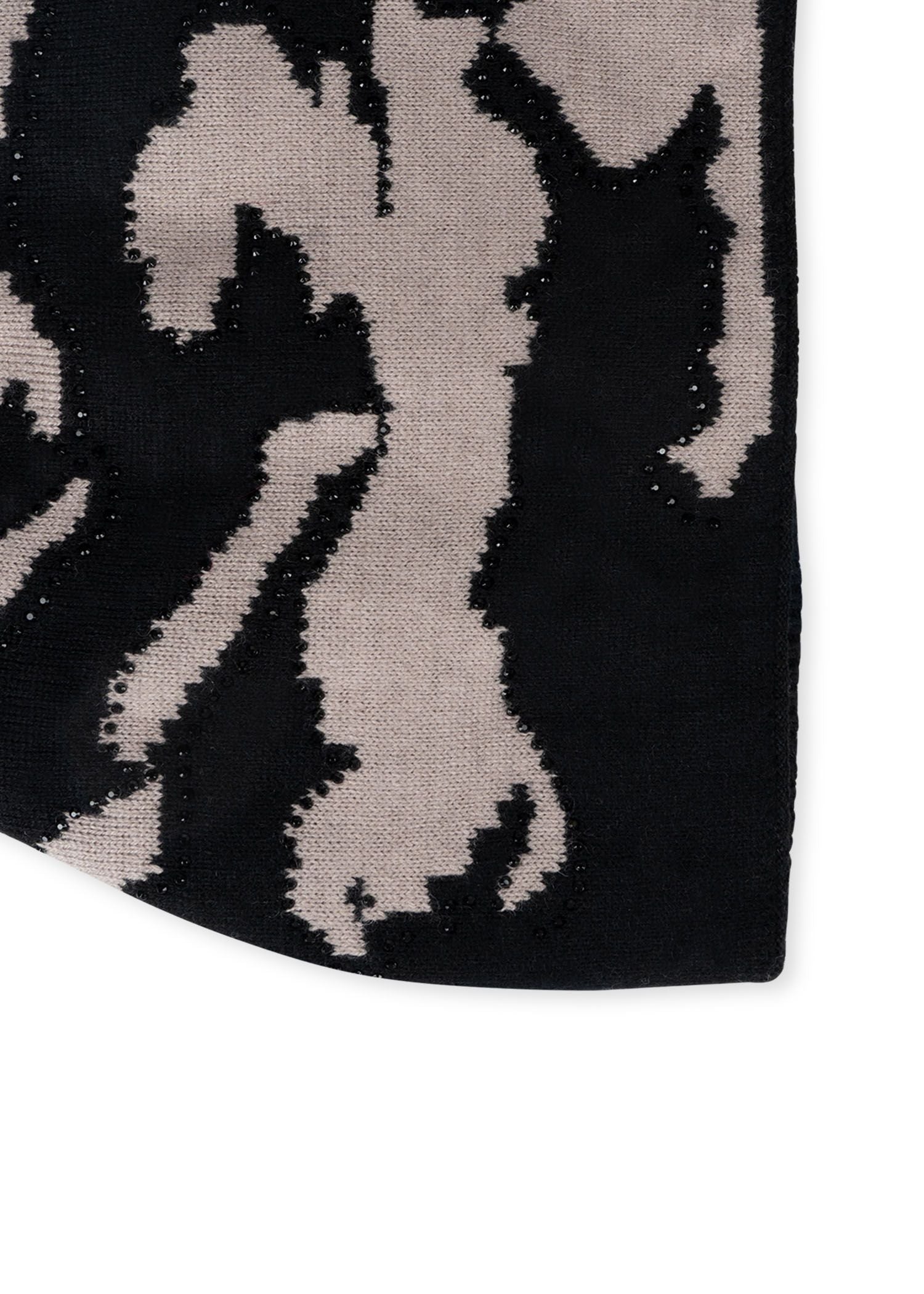 colorado black/beige camo beanie