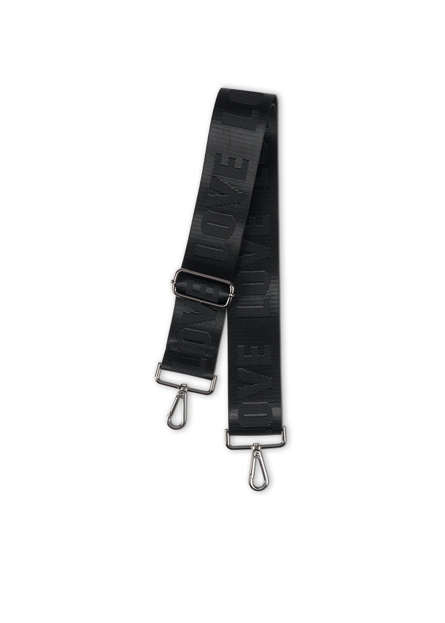 black/black love handbag strap