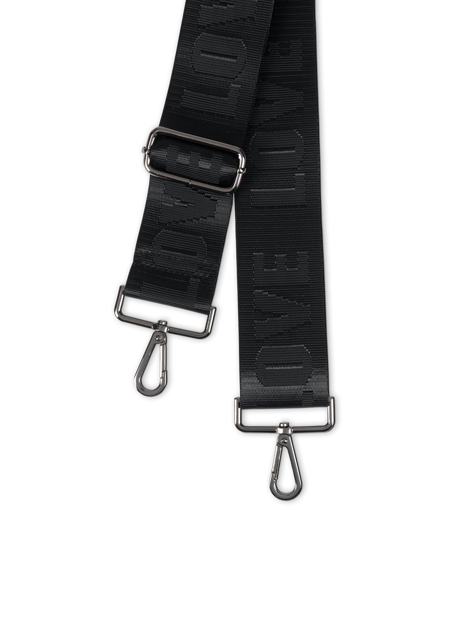 black/black love handbag strap