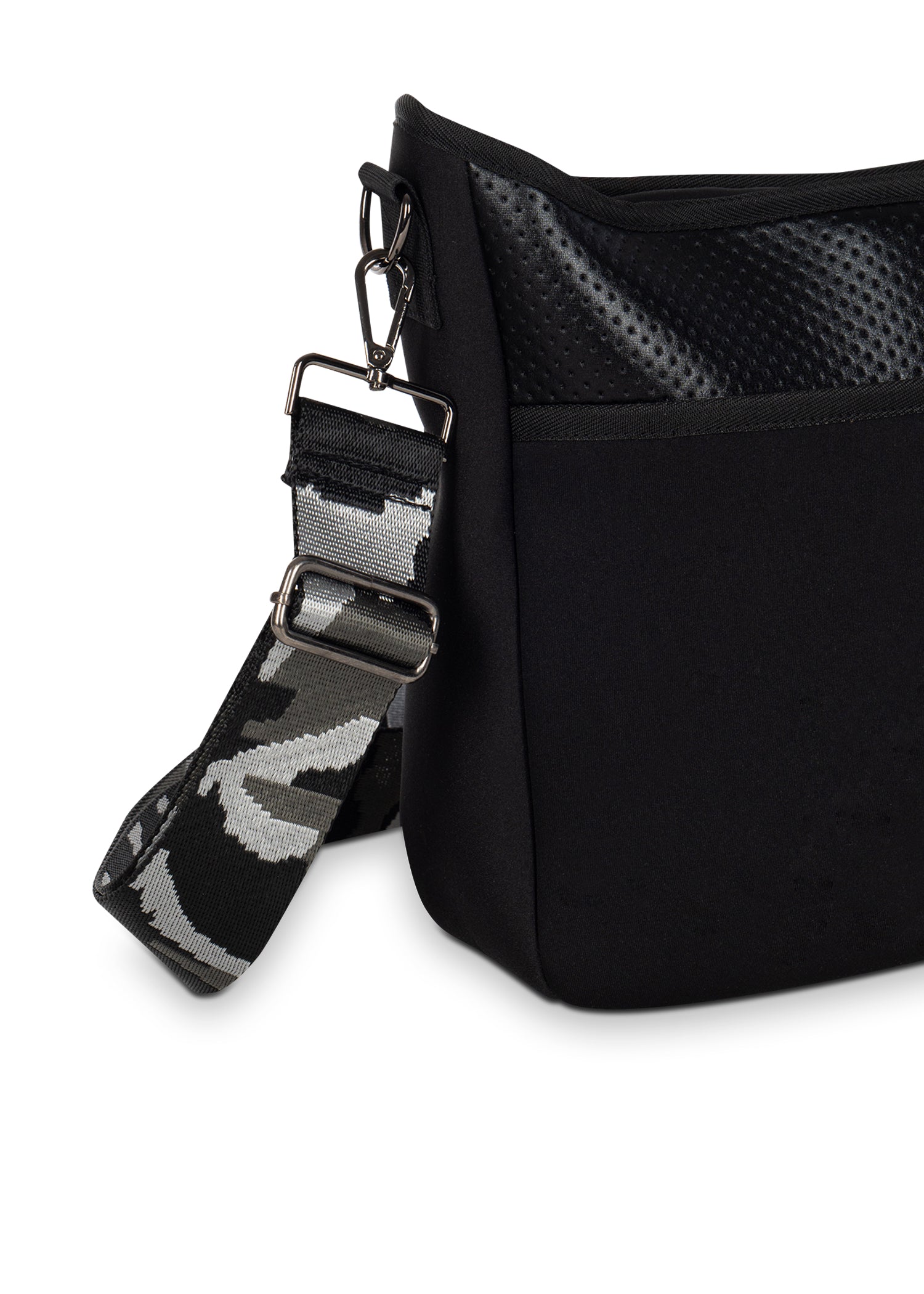 blake noir neoprene crossbody bag