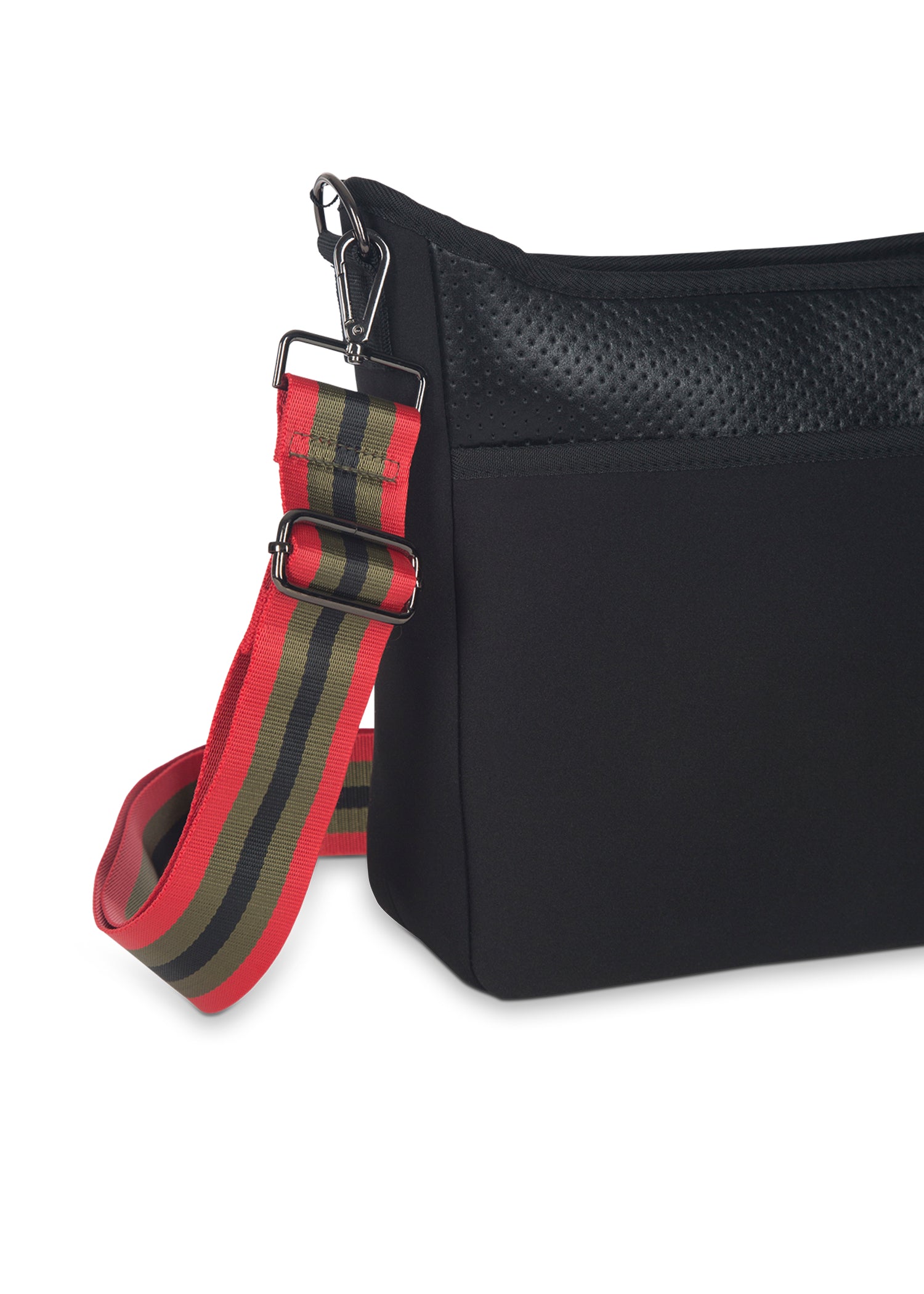 blake noir neoprene crossbody bag