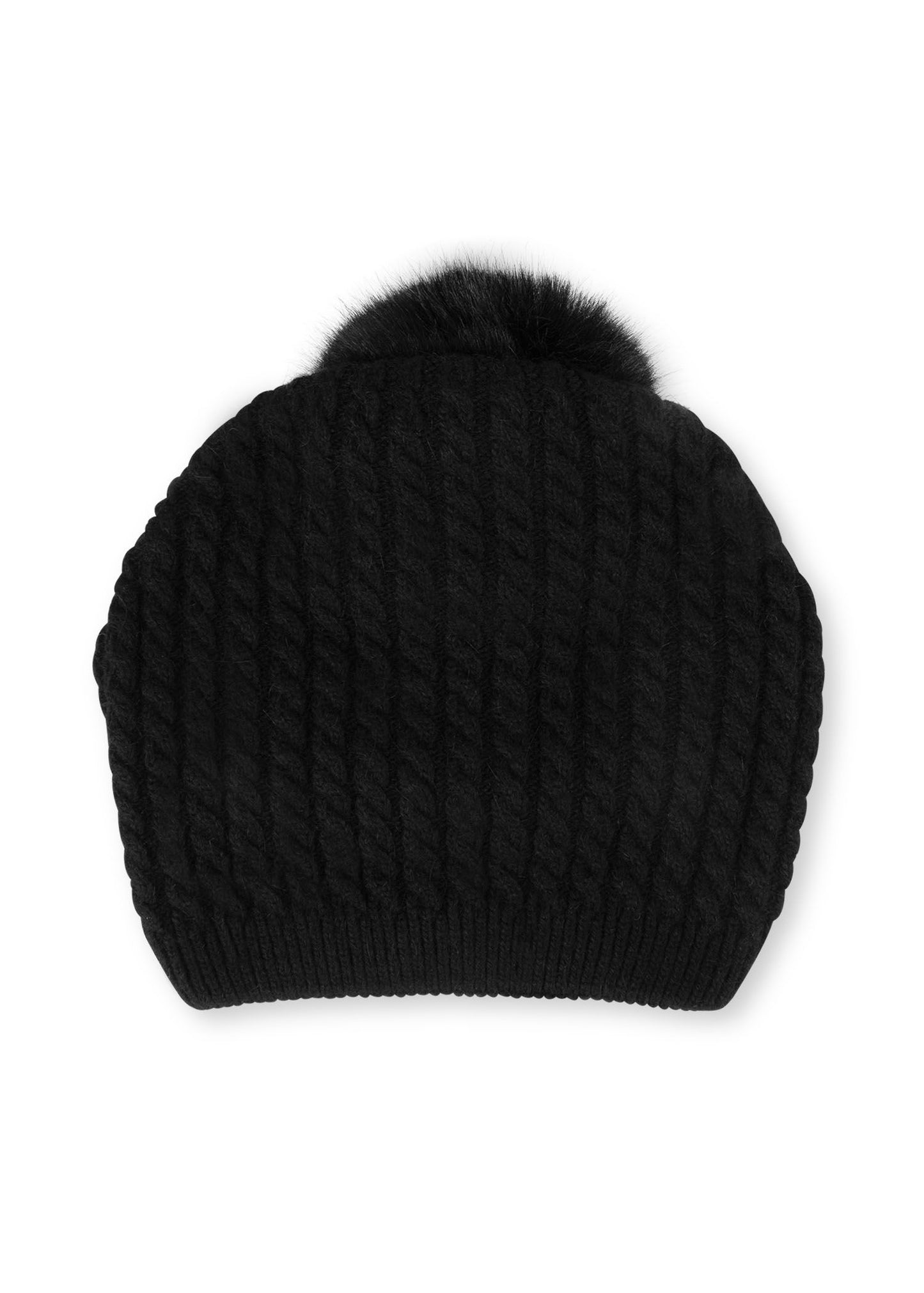 Cabin Cable Hat Black - FINAL SALE