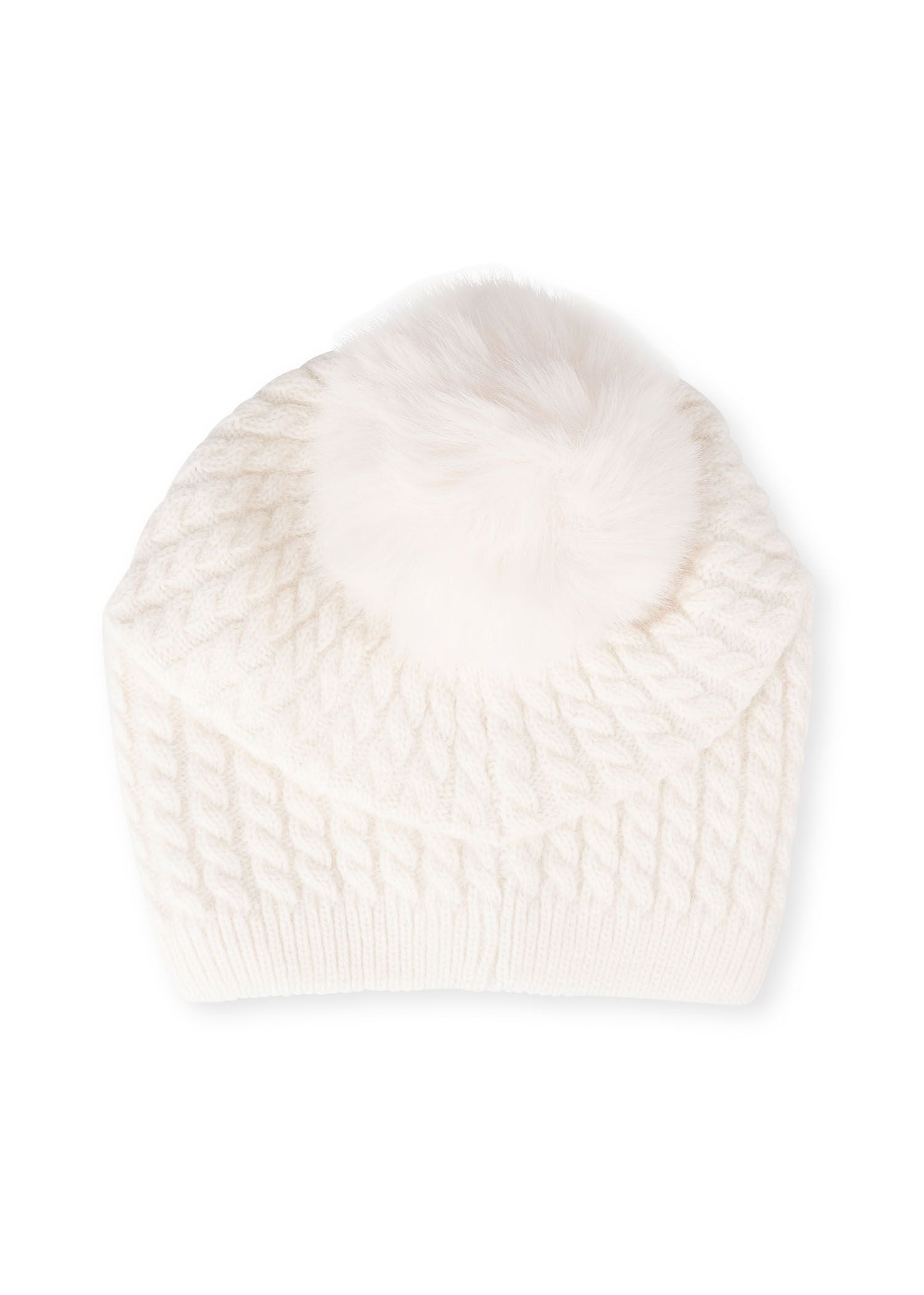 cabin cable hat white