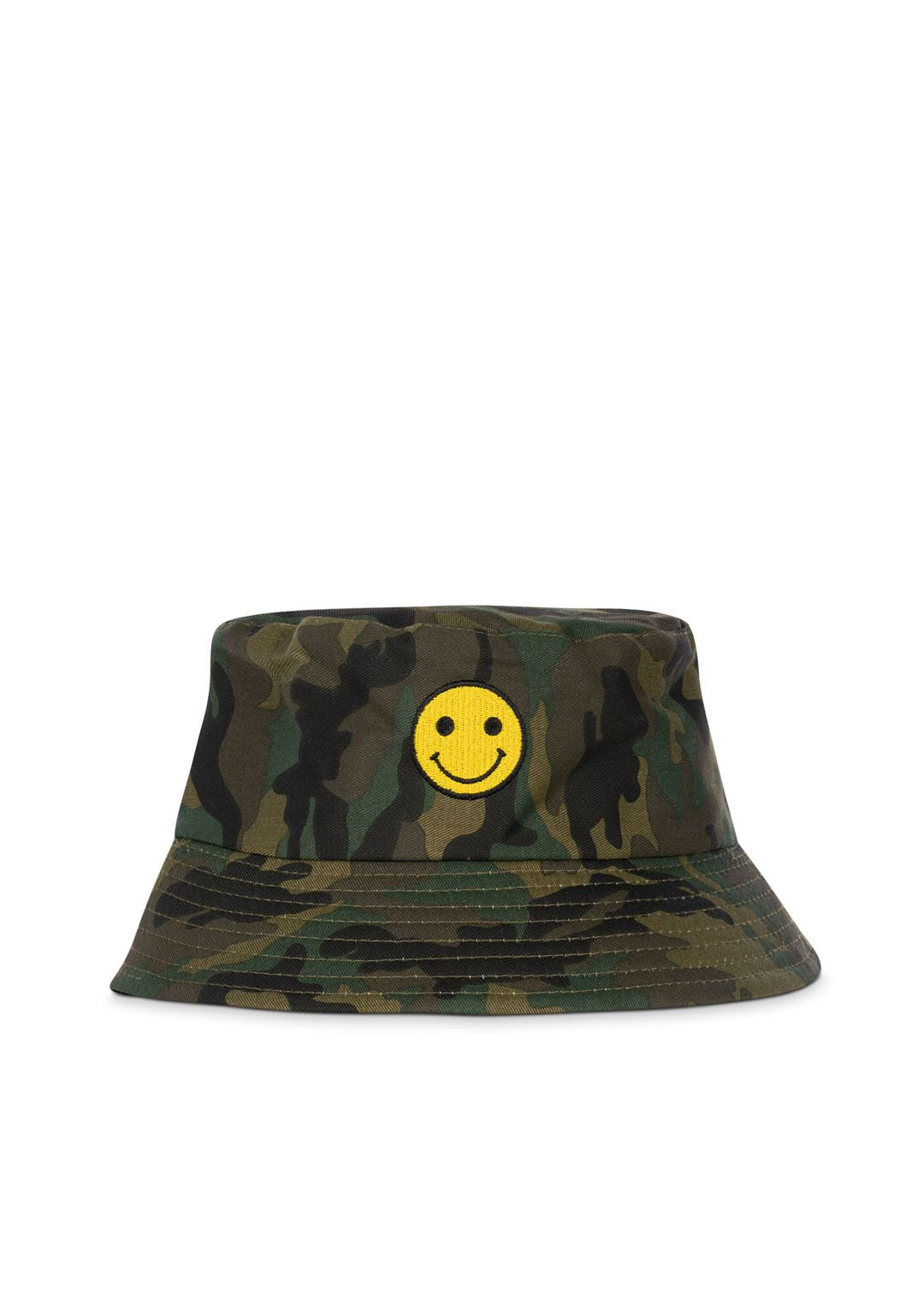green camo/smiley pier hat