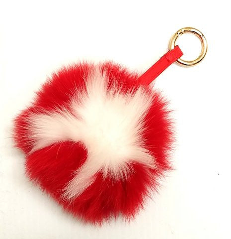 star pom pom red/white