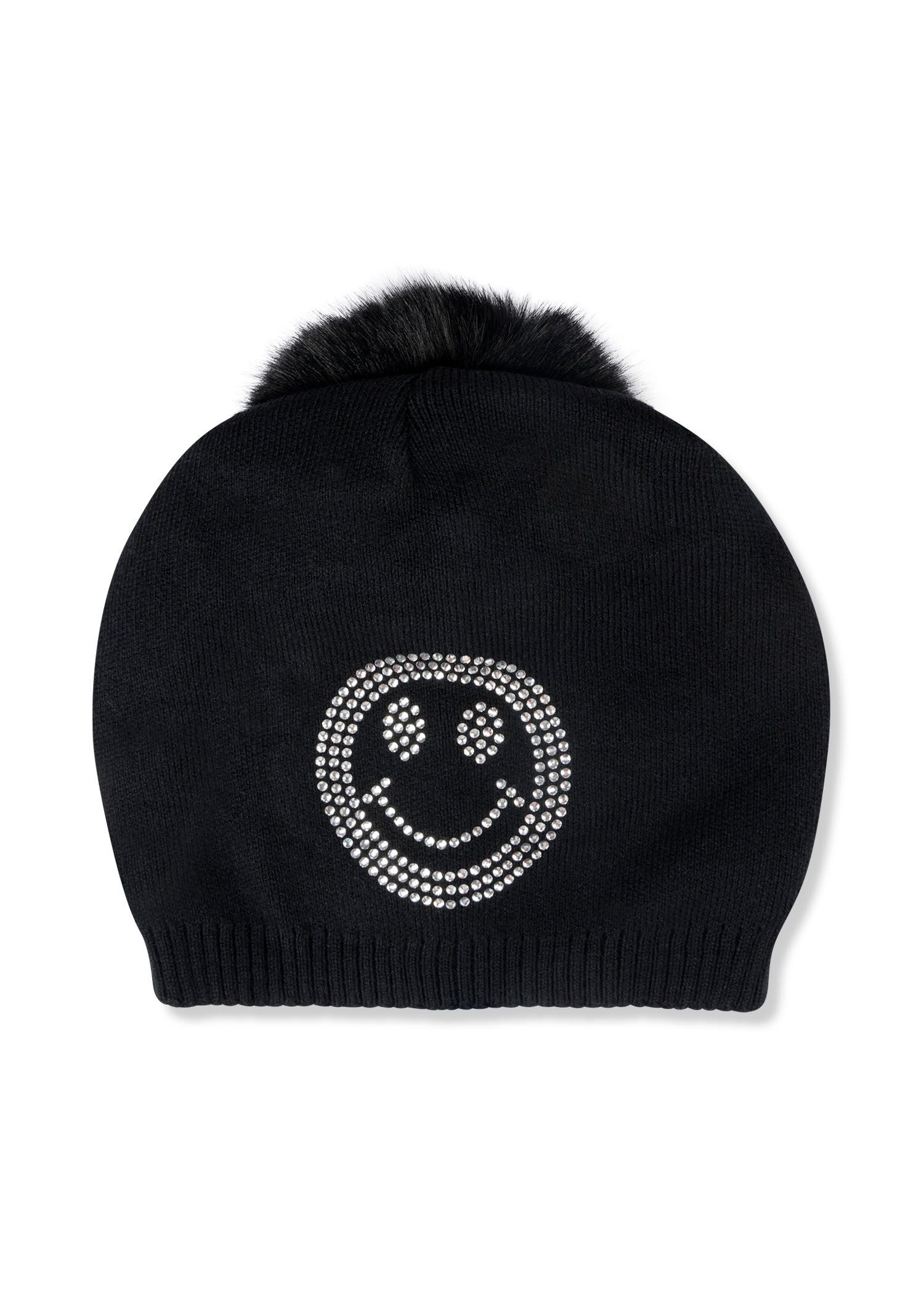 smiley crystal hat