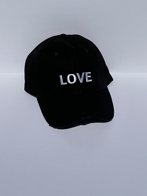 boardwalk baseball cap black/white love