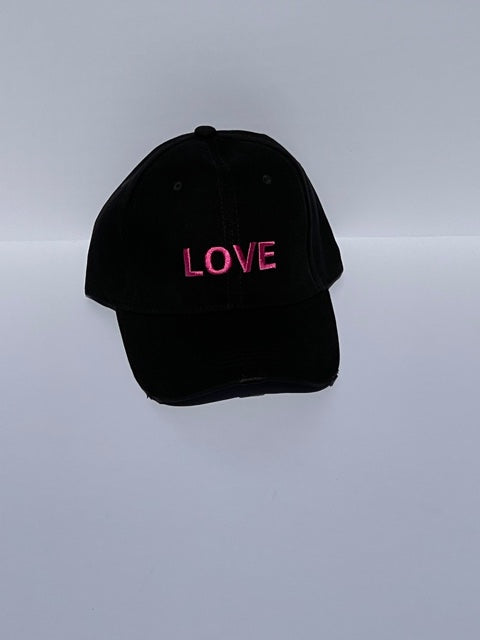 boardwalk baseball cap black/pink love