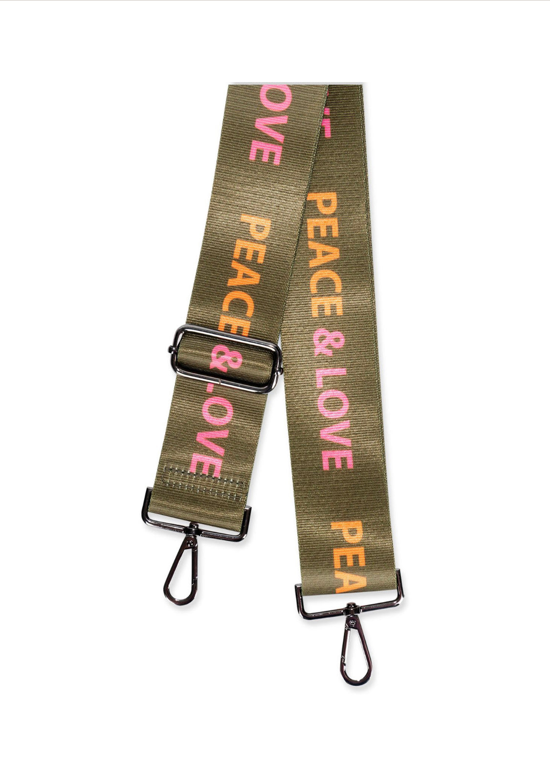 peace & love handbag strap